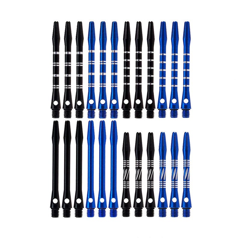 Wolftop 2BA Thread Aluminum Dart Shafts 24 Pack with Rubber O-Rings, Dart Accessories Kit for Steel Tip Darts and Soft Tip Darts - Image 1